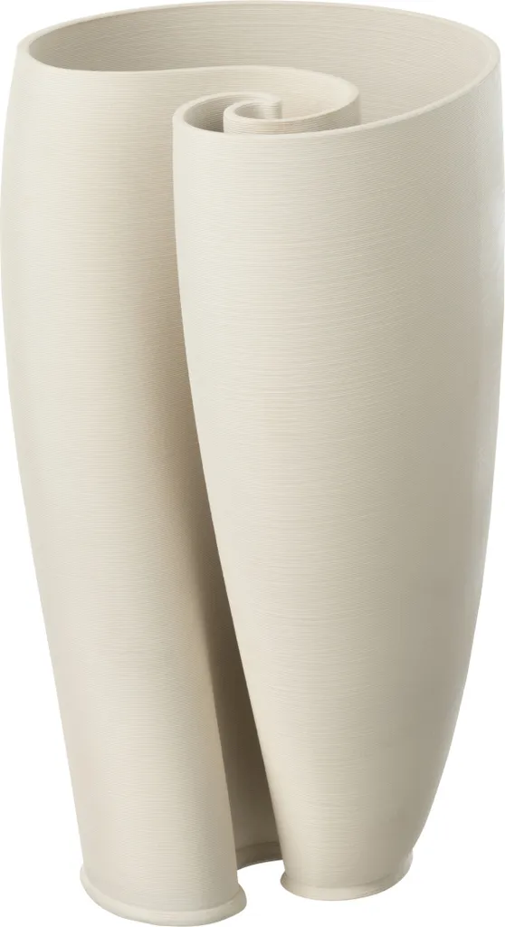 Vase Hydria J-Line en Céramique Beige Mat - Design Scandinave et Épuré