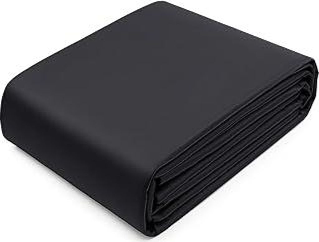 Poweka Teichfolie 3m × 3,65m – 0,4mm HDPE Fischteichfolie, Gartenteich Abdichtungsfolie, Wasserdicht & UV-Beständig Teichbecken Folie für Gart...