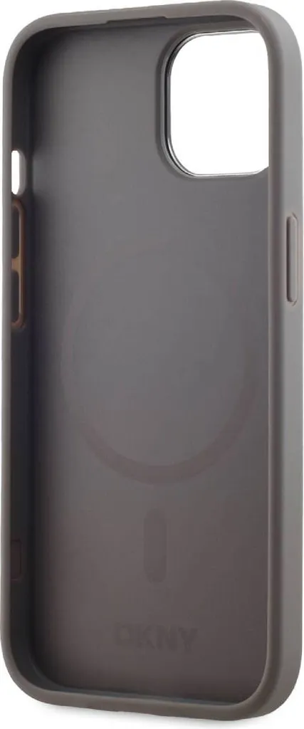Coque iPhone 15 MagSafe DKNY - Protection Chic Grise pour Smartphone Apple