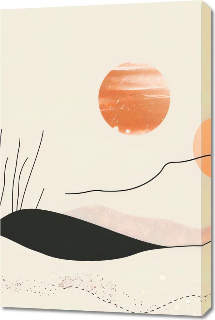 Bild 60x90cm Weiche Hügel