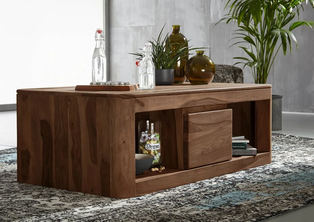 Table basse 118x65 Palissandre Smoked cherry TORONTO #152 MASSIVMOEBEL24 - 5