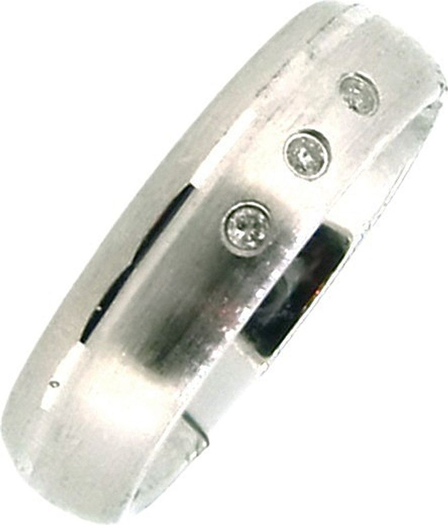 943-03241-48, 943-03241-50 Bandring mit 3 Brillanten mattiert/poliert Gooix