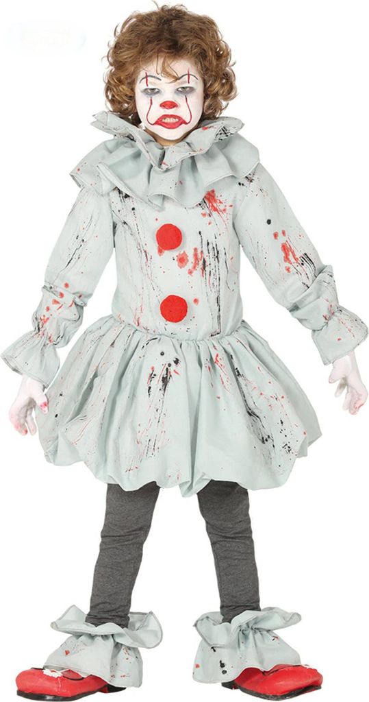Děsivý dětský kostým Klaun Halloween 2026 Obrázek produktu 
