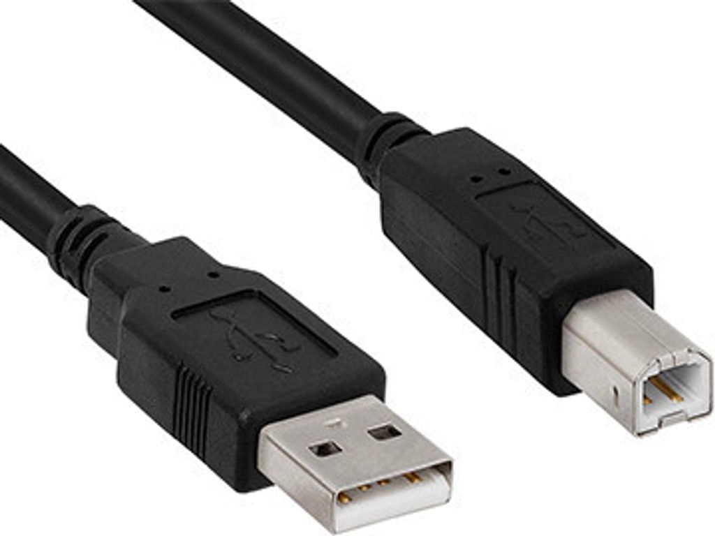 Hamlet XCU2AM-BM30 USB Kabel USB 2.0 3 m USB A USB B Schwarz