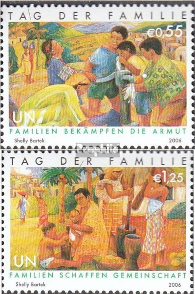 Briefmarken UNO - Wien 2006 Mi 465-466 (kompl.Ausg.) gestempelt Int. Tag der Familie