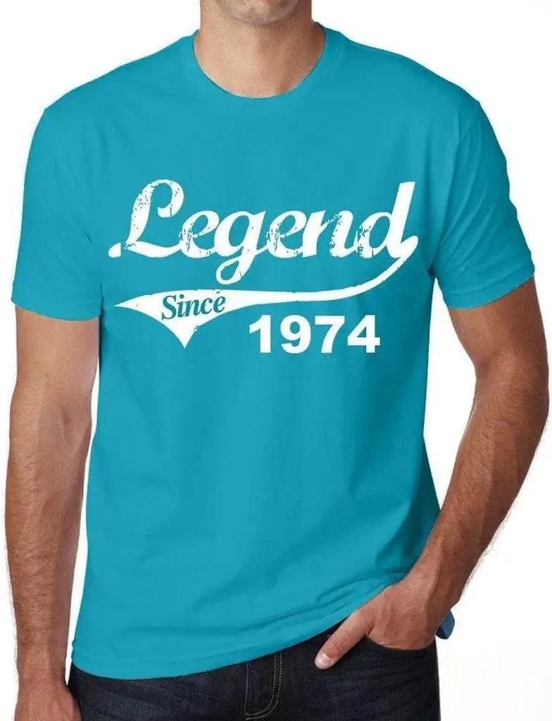 Herren Grafik T-Shirt Legende seit 1974 – Legend Since 1974 – Geschenk 50. Geburtstag Jahrestag 50 Jahre Jubiläum 50 Jährige Mann Jahrgang 1974