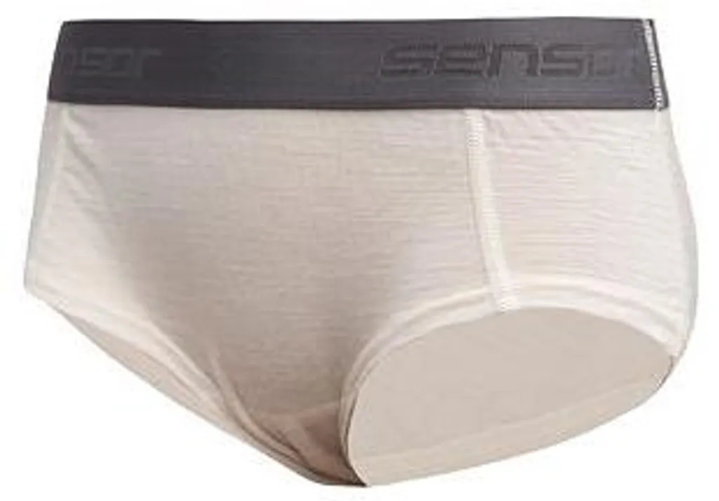 Culotte Sensor Merino Lite femme beige chiné taille S en laine mérinos