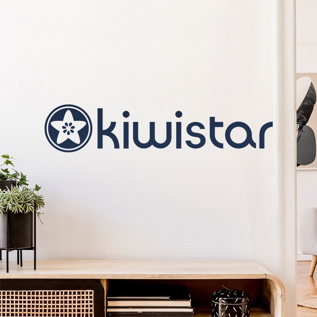 Kiwistar Logo komplett Wandtattoo Wandaufkleber Wall Sticker - Dekoration, Küche, Wohnzimmer, Schlafzimmer, Badezimmer