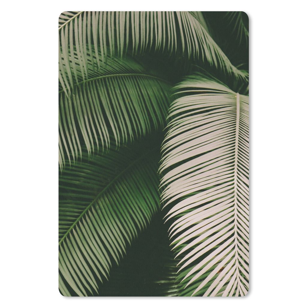 MuchoWow Mauspad Mousepad Palmwedel - Sommer - Tropisch 40x60 cm - Mousepads - Maus Mat - Pad - Mausunterlage - Schreibtisch Accesoire