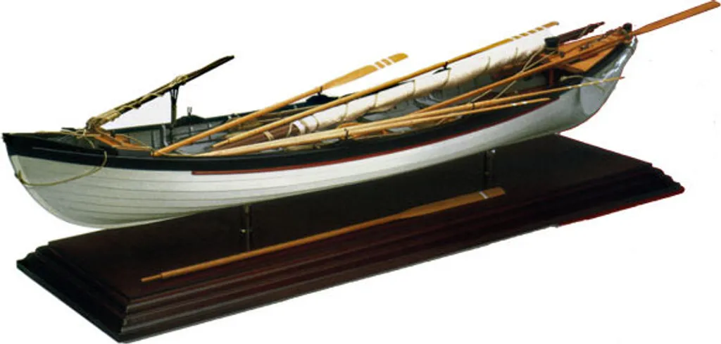 Walfangboot 1860 Krick Bateau Harpunier en Bois avec Accastillage Complet