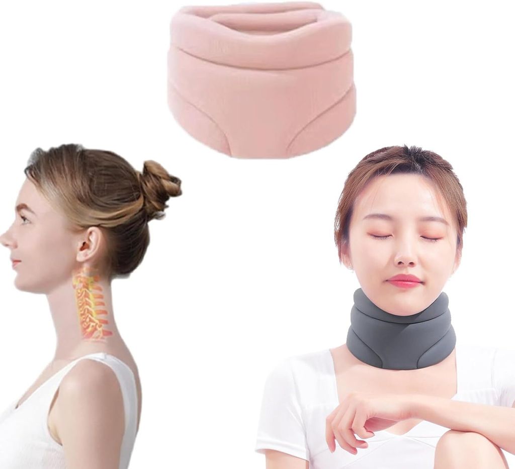 Nackenstütze gegen Schnarchen, Nackenstütze gegen Nackenschmerzen und Unterstützung für Männer beim Schlafen, Halswirbelsäule,Halskrause(Ro...