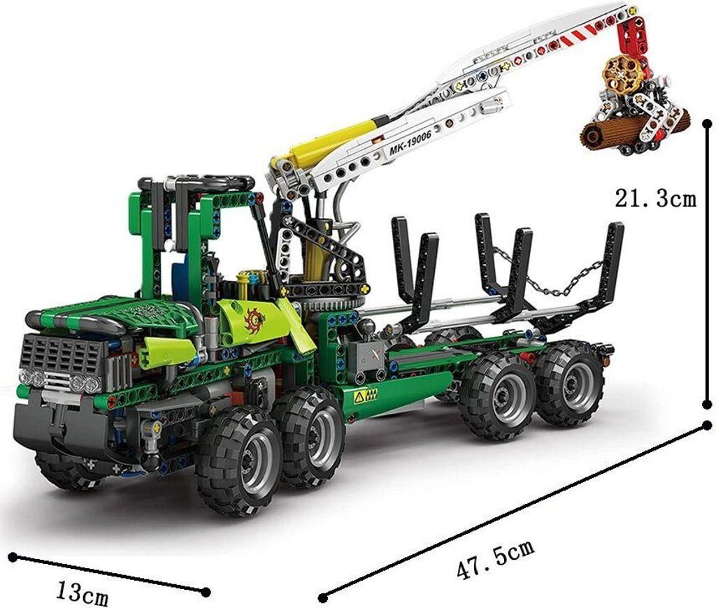 938 PCS, Ferngesteuerter Langholzfahrzeuge LKW MOC Produktbild 6