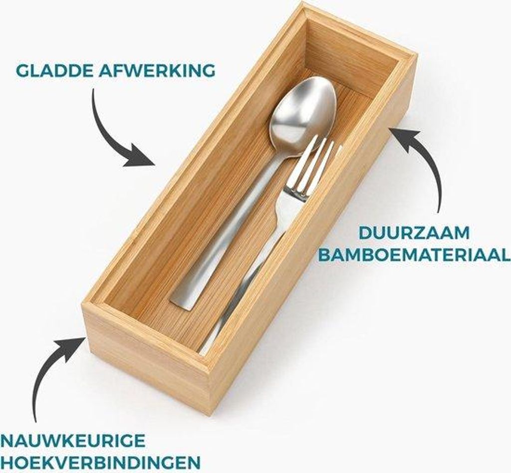 Bambus Stapelbarer Besteck und Geschirr Halter für die Küche, Silberfarbe, Küchen Organizer und Ablage Schrank.