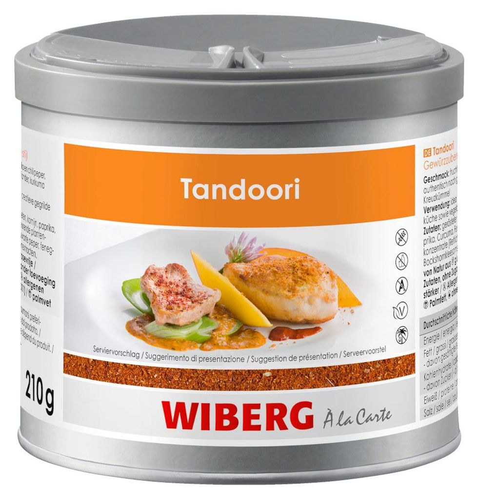 Wiberg Kořenící přípravek Tandoori v indickém stylu 210g Obrázek produktu 
