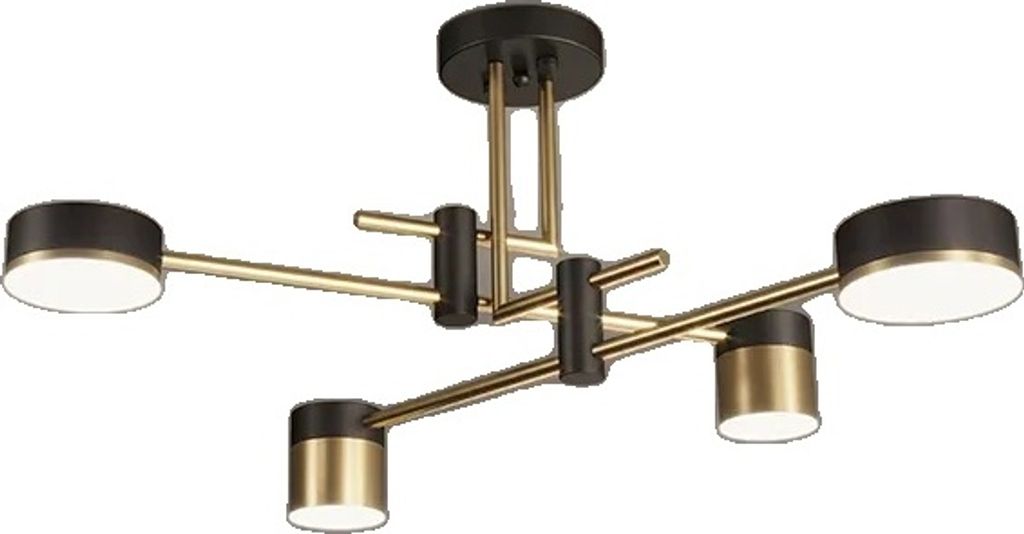 Pendelleuchte, 8 Lichtquellen, dimmbare Funktion, 4 Köpfe, Tricolor Licht KEIN RC