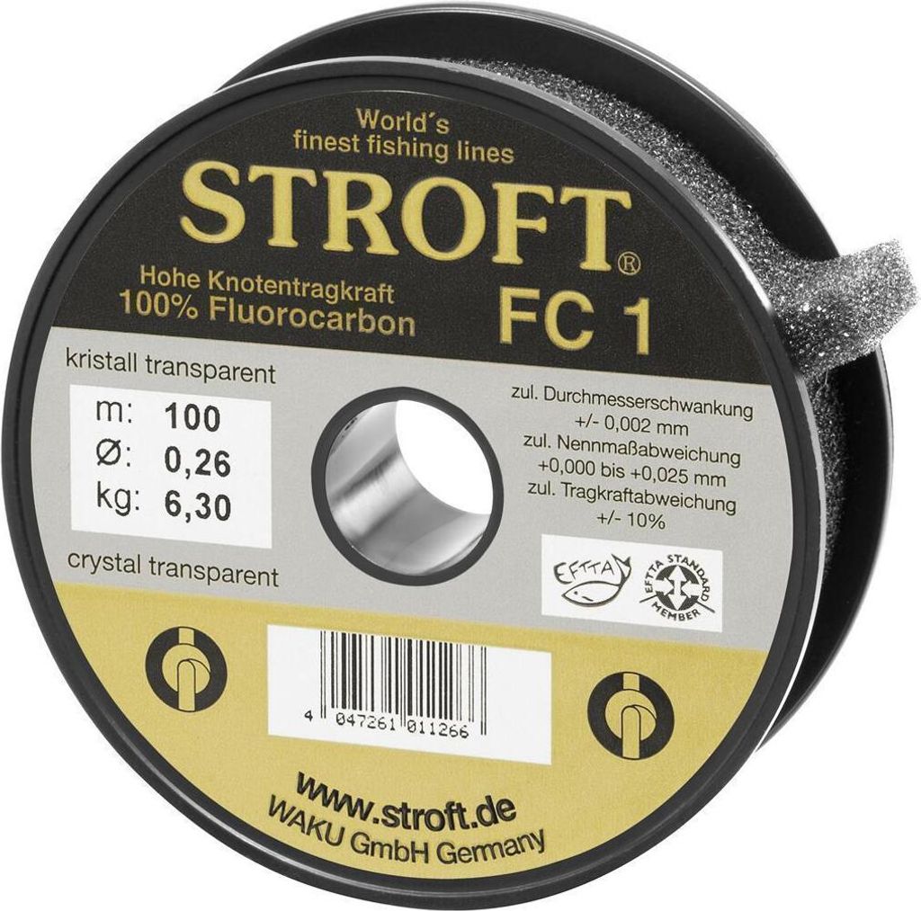Schnur STROFT FC1 Fluorocarbon 100m 0,520mm-18,4kg