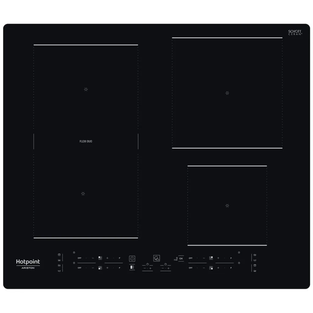 Table Induction Hotpoint HB3160CNE Commande Tactile et Booster Puissant