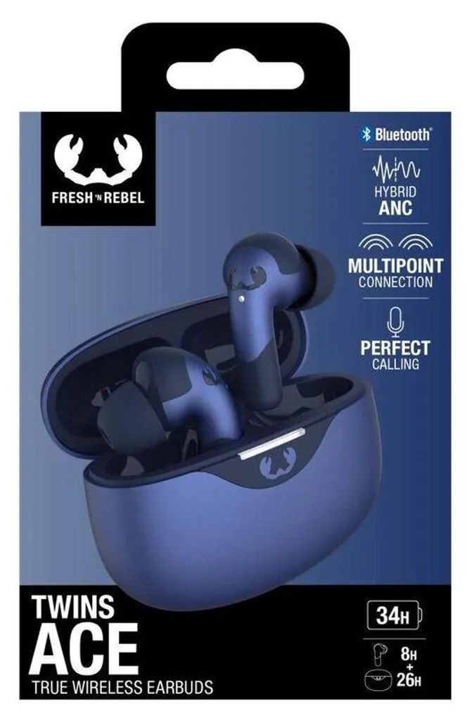 Écouteurs Sport et Bureau Fresh'n Rebel Twins Ace Bluetooth Bleu Foncé BT