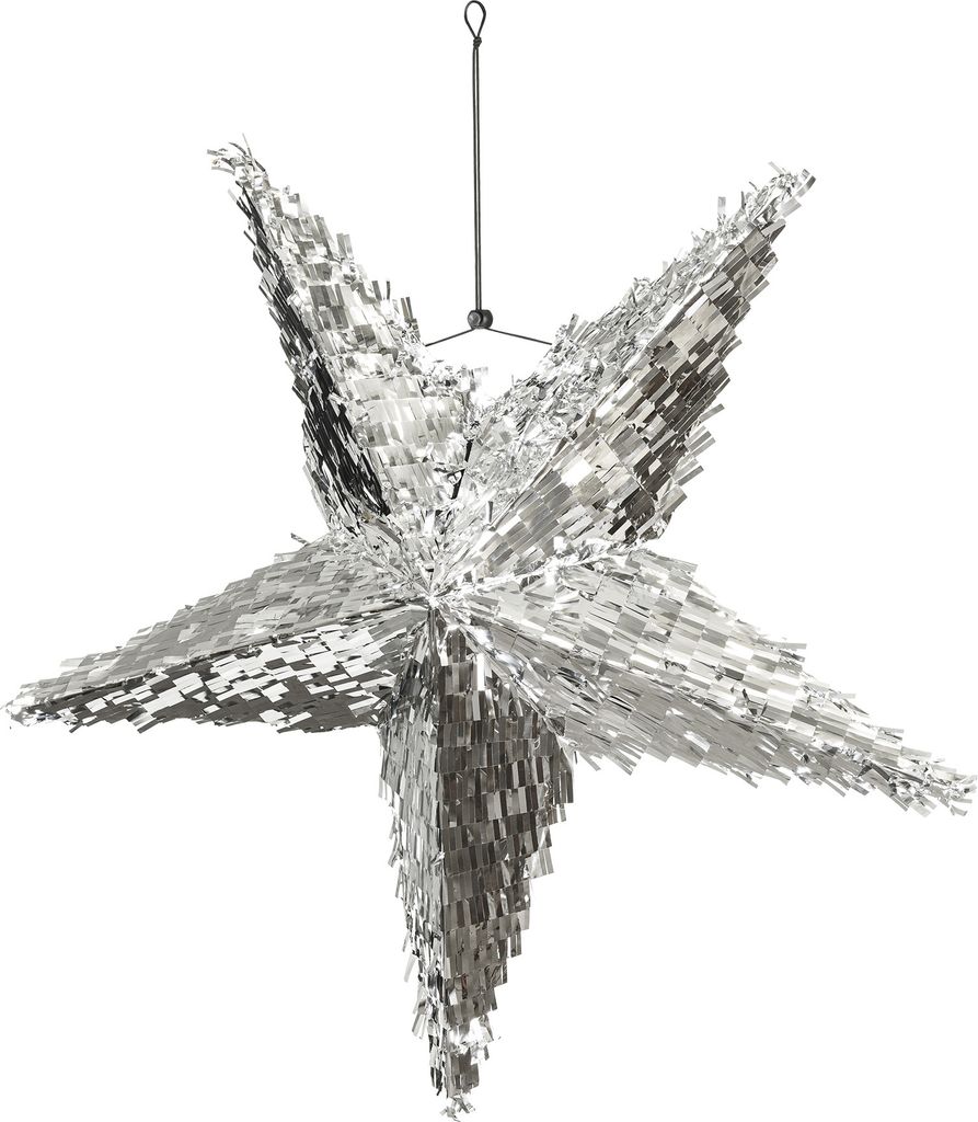 Piñata 68x68x30cm étoile à remplir argent Image du produit 