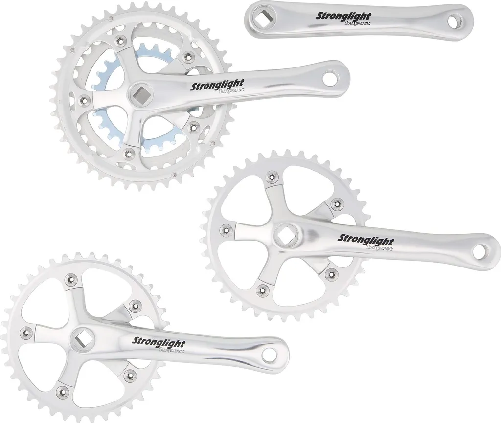 Stronglight Krg Impact Tandem 170mm Argent - Pédalier Double en Alu