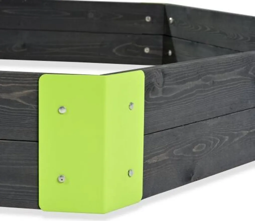 Bac à Sable Hexagonal en Bois EXIT Aksent 160x140 cm pour Enfant - 10