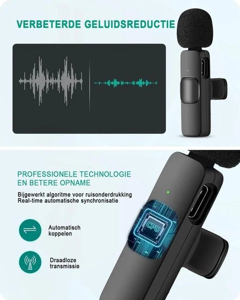 Mini micro sans fil haute fidélité avec station de recharge nomade