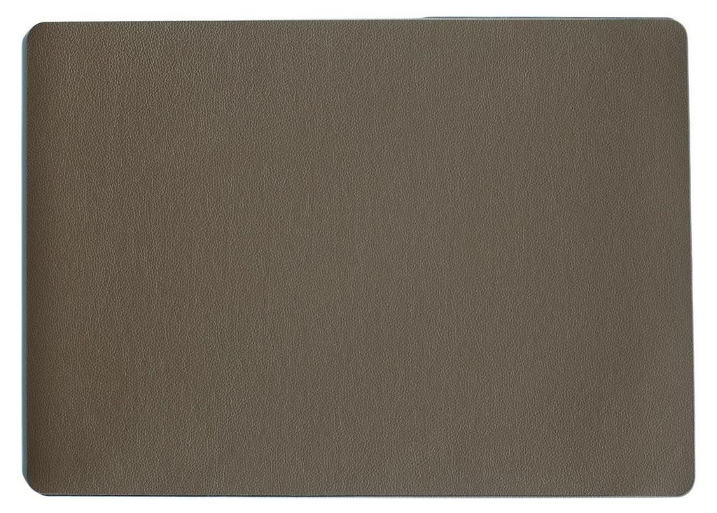 ASA Selection 7803420 Lederoptik Tischset, 46 x 33 cm, Polychlorid, braun