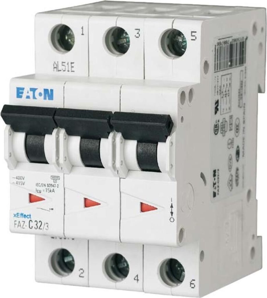 Eaton Leitungsschutzschalter C 16A, 3p FAZ-C16/3 Produktbild 