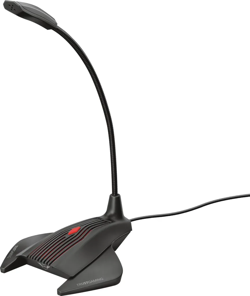 Microphone Filaire Trust 23467 Noir avec Pied Ajustable et Son Limpide