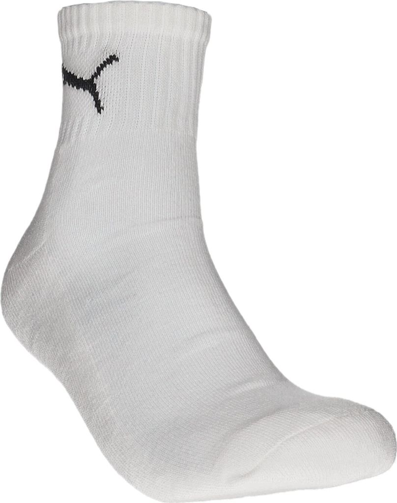 Halbhohe Sportsocken aus Baumwolle 3 Paar – Weiß – 39-42 Produktbild 