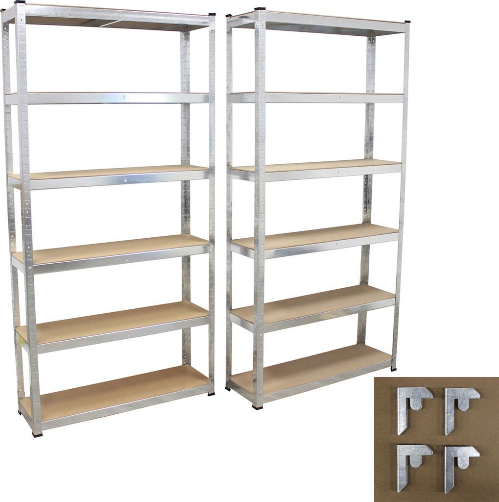 2x Schwerlastregal Steckregal 200x100x30 Archivregal Produktbild 1