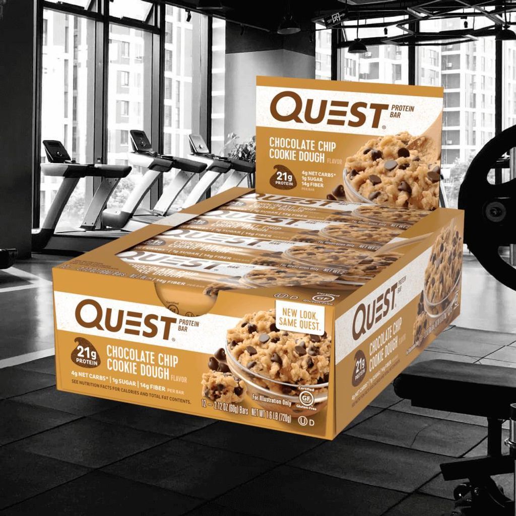 Quest Nutrition Quest Bars (12x60g) Chocolate Chip Cookie Produktbild 