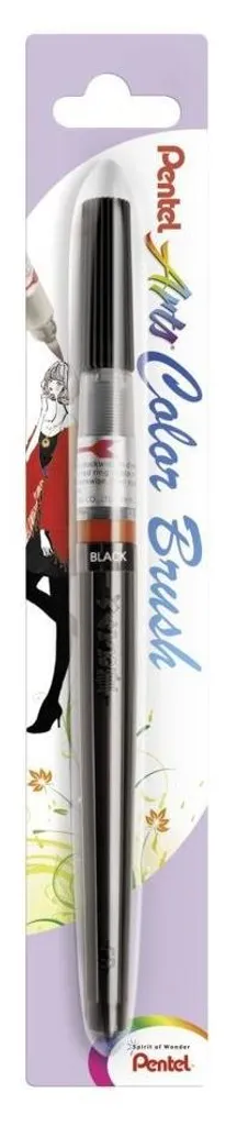 Stylo Pinceau Calligraphie et Dessin Pentel Noir XGFL-101X - Pack de 12