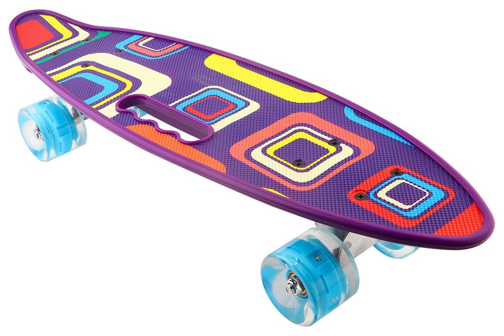 Tragbares Kinder-Skateboard mit vier verschleißfesten blinkenden Rädern für Kinderanfänger