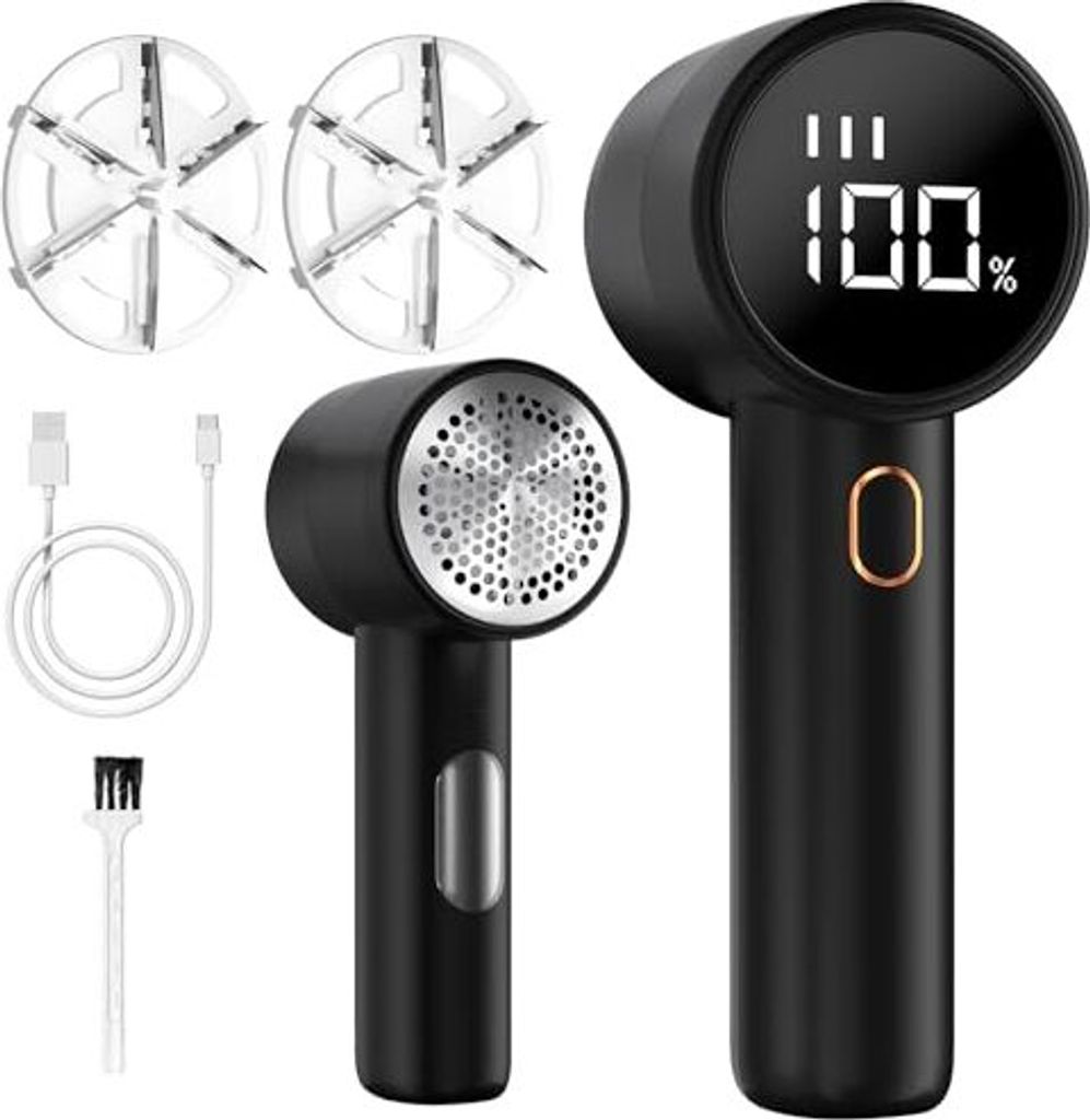 Lint -Rasierer, tragbare wiederaufladbare elektrische Entfernung, 3 Geschwindigkeiten sind einstellbar, LED -Display, Cutter verschiedene Stoffe, schw