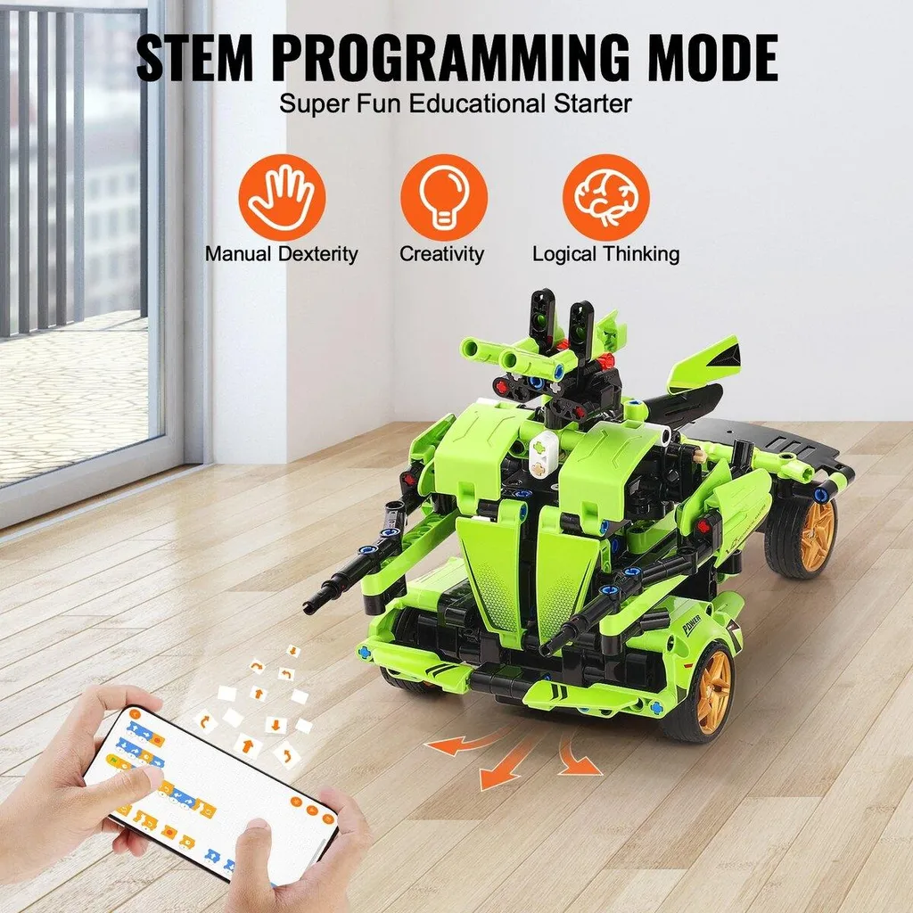 Jouet de construction STEM : finie l'ennui avec ce Robot 2-en-1 de 461 pcs - 3