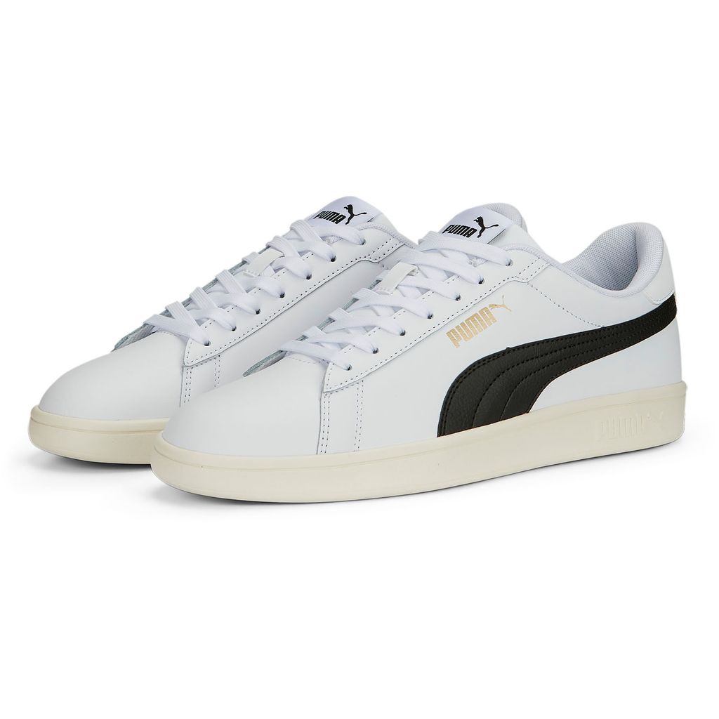 Puma SMASH 3.0 L Herren Sneaker Leder 390987 03 weiss , Schuhgröße:48 EU