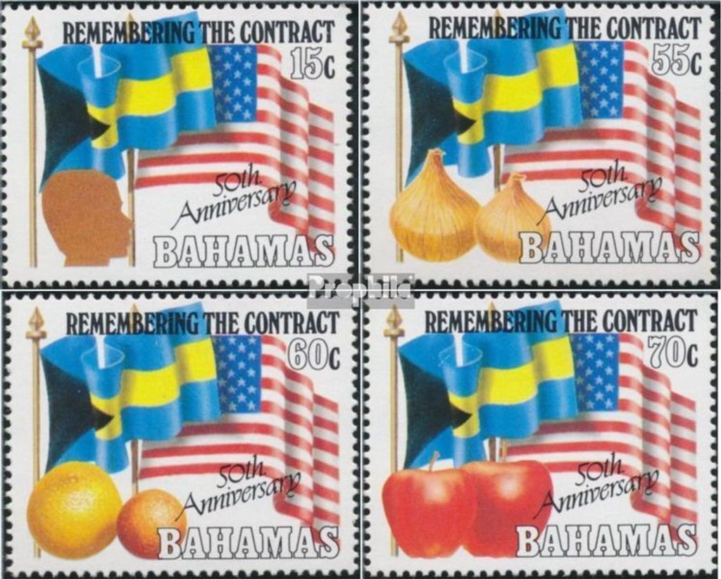 Briefmarken Bahamas 1993 Mi 797-800 (kompl.Ausg.) postfrisch Agrarabkommen
