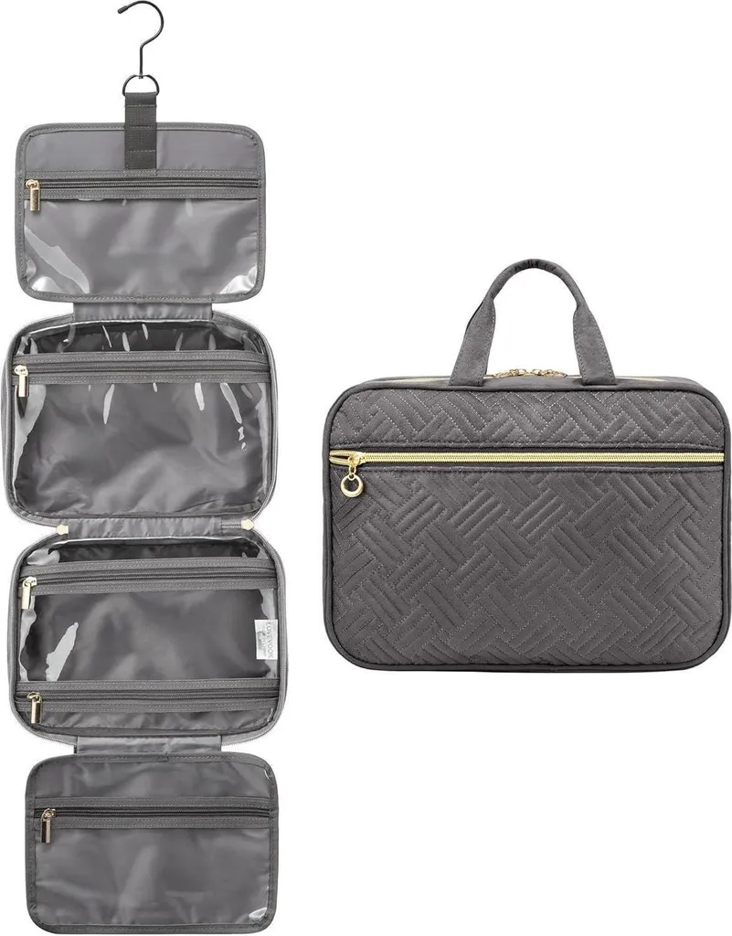 Trousse de toilette femme grande capacité idéale pour voyage et hôtel