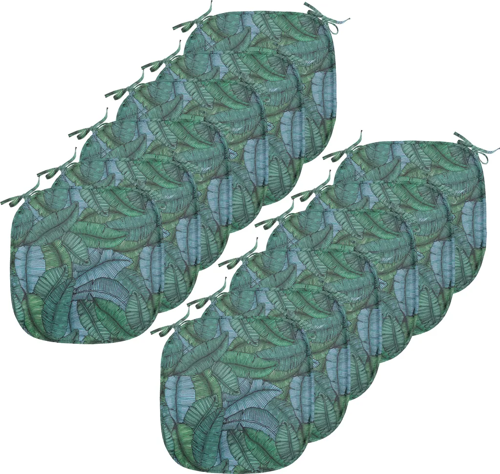 Cuscini Sedie 40x40 Impermeabili ABAKUHAUS - Foglia Banano Verde
