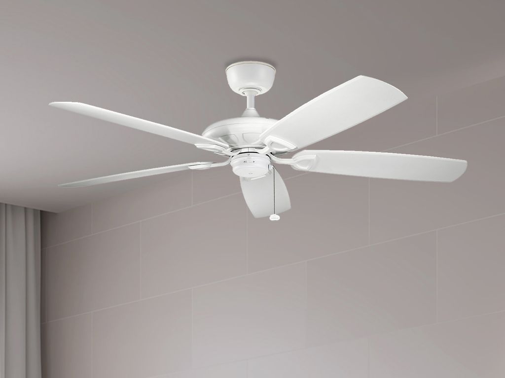 Elstead Polyamid leiser Deckenventilator Ø152cm IP44 Außenbereich