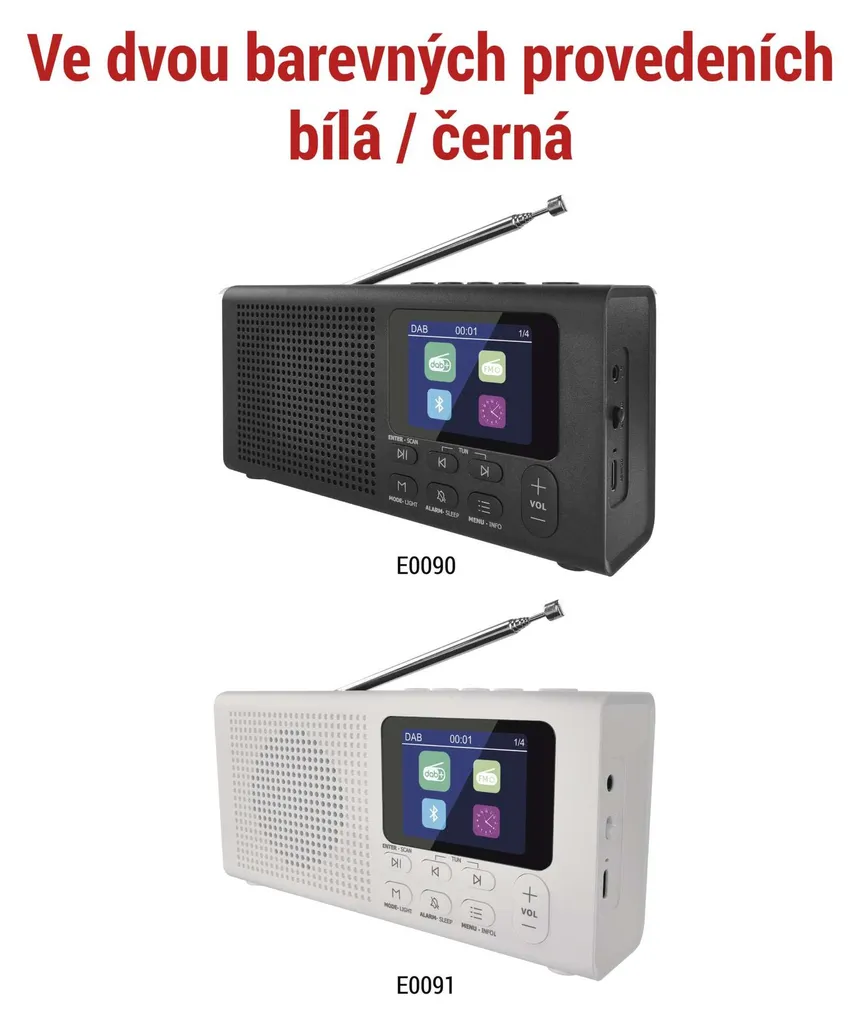 Radio Numérique DAB+ sans Grésillements EMOS E0090 avec Bluetooth et Écran - 6