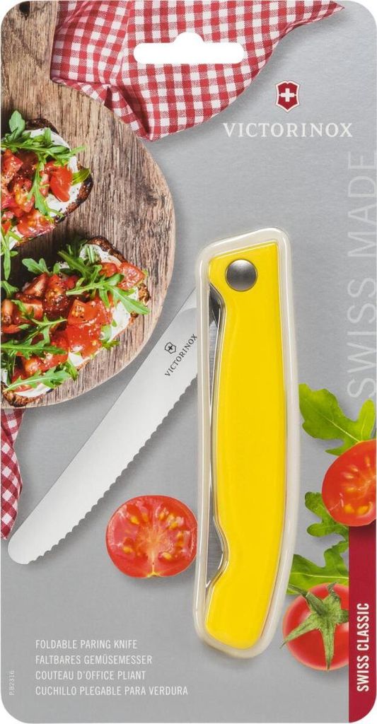 Victorinox Swiss Classic faltbares Gemüsemesser gelb