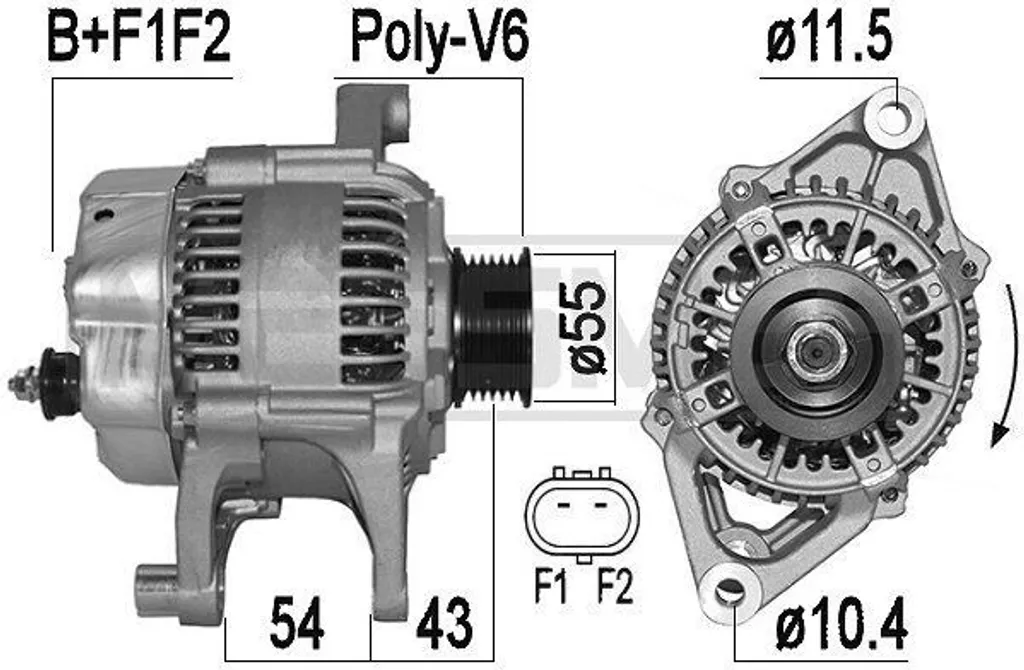 Alternateur de rechange 12V pour Jeep Cherokee KJ et Wrangler TJ 209530A