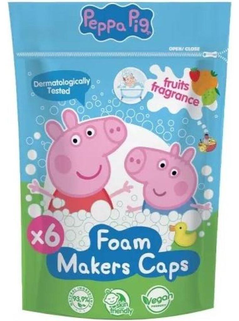 Peppa Pig Pianotwory do kąpieli, 6x16g Zdjęcie produktu 