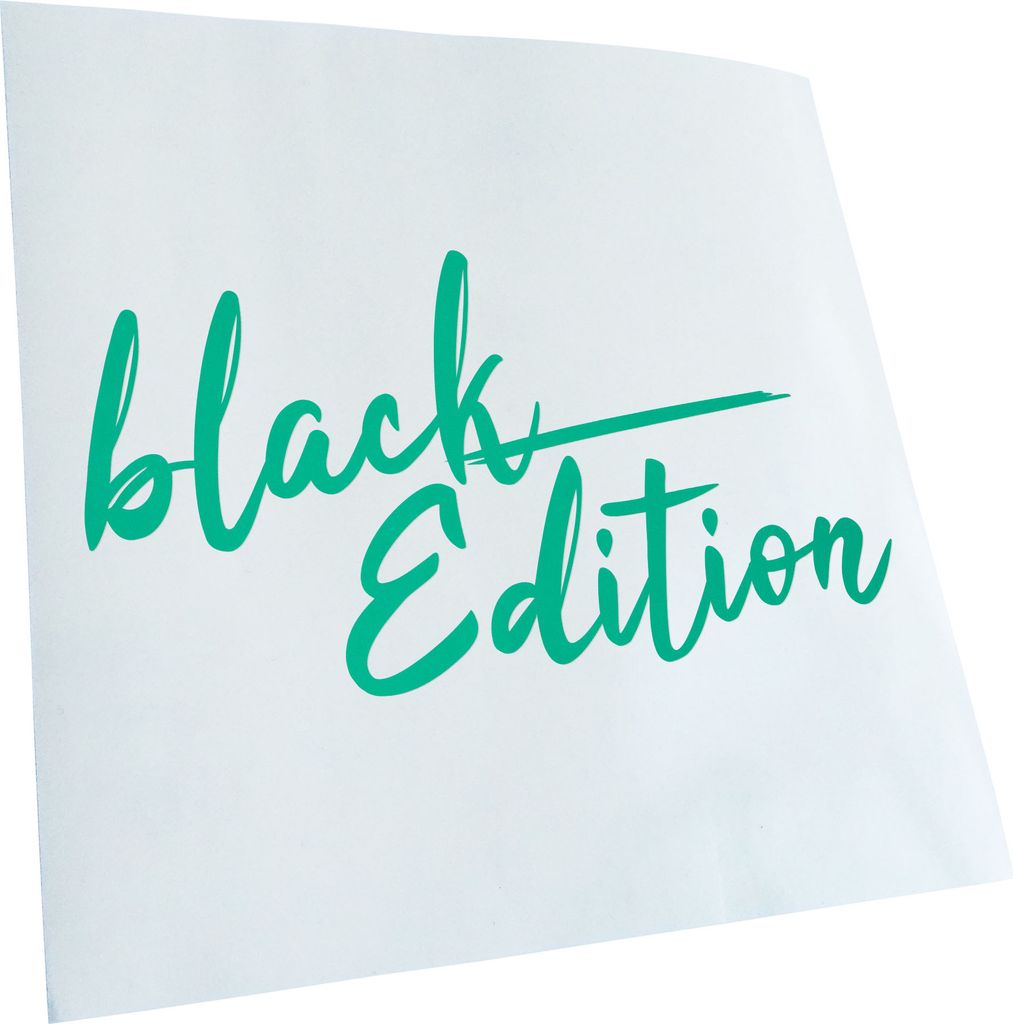 Kiwistar - Autoaufkleber - Black Edition schwarz - Türkis - 60x32cm - Aufkleber für Auto, Laptop, Fahrrad, LKW, Motorrad mehrfarbig JDM Decal Racing