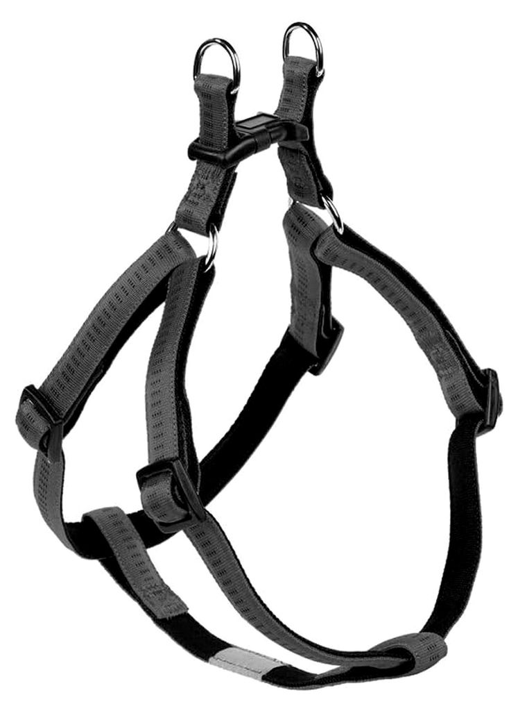Geschirr Soft Grip, dunkelgrau/schwarz, Brust: 50/72 cm, B: 20 mm, 1 Stück