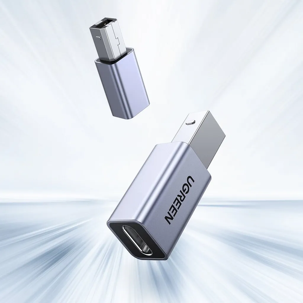 Adattatore Ugreen da USB-C a USB-B - Grigio - 6