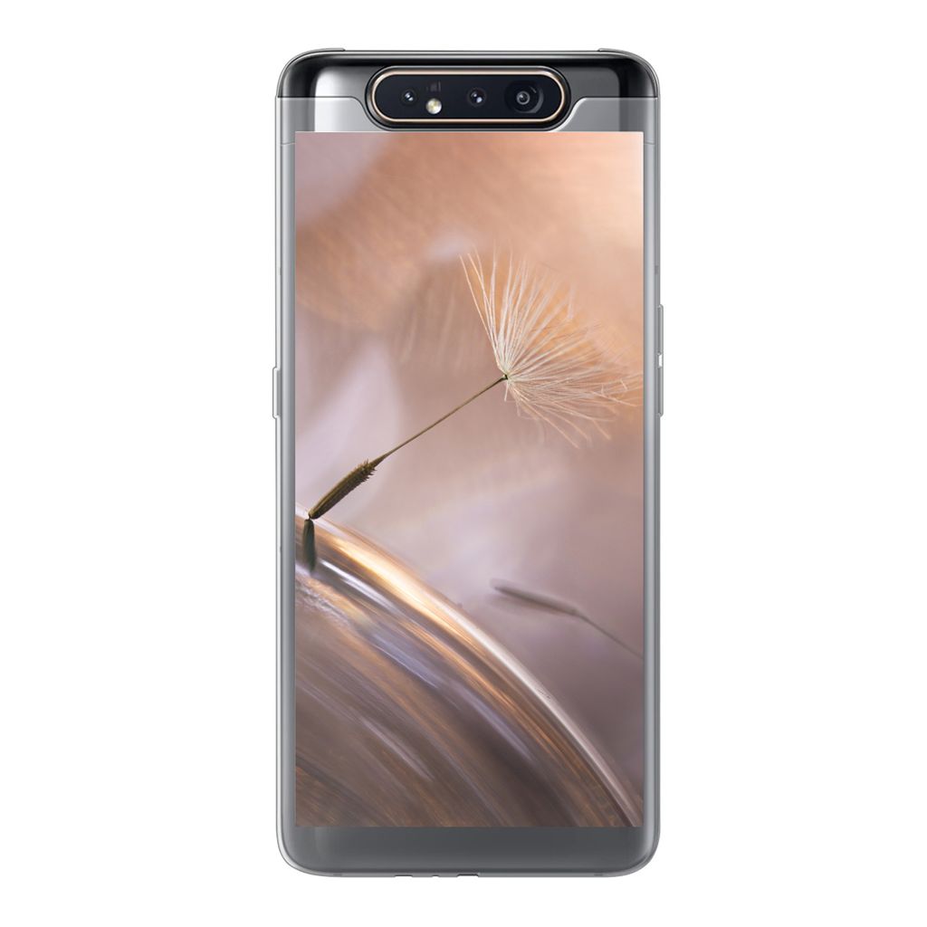MuchoWow Handyhülle Schutzhülle Hülle für Samsung Galaxy A80 Löwenzahnsamen - Abstrakt - Himmel Silikon Softcase Handy Hülle - Schutzdeckel