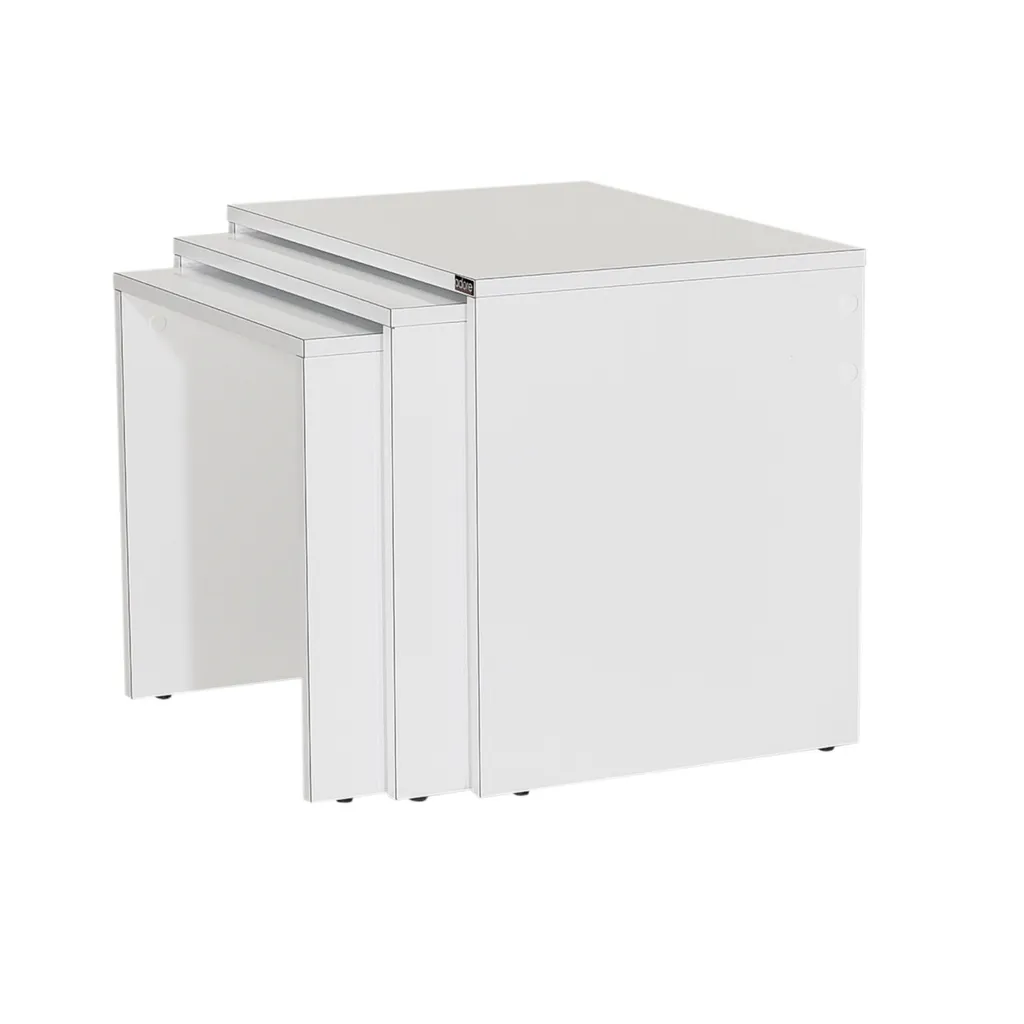 Table basse blanche rectangulaire Skye Decor pour petit salon moderne